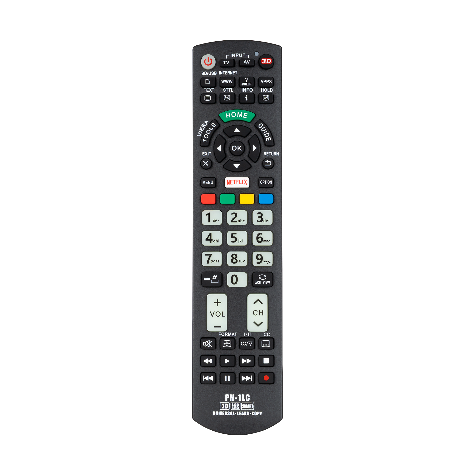 PN-1LC universaalne teleripult Panasonicu teleritele