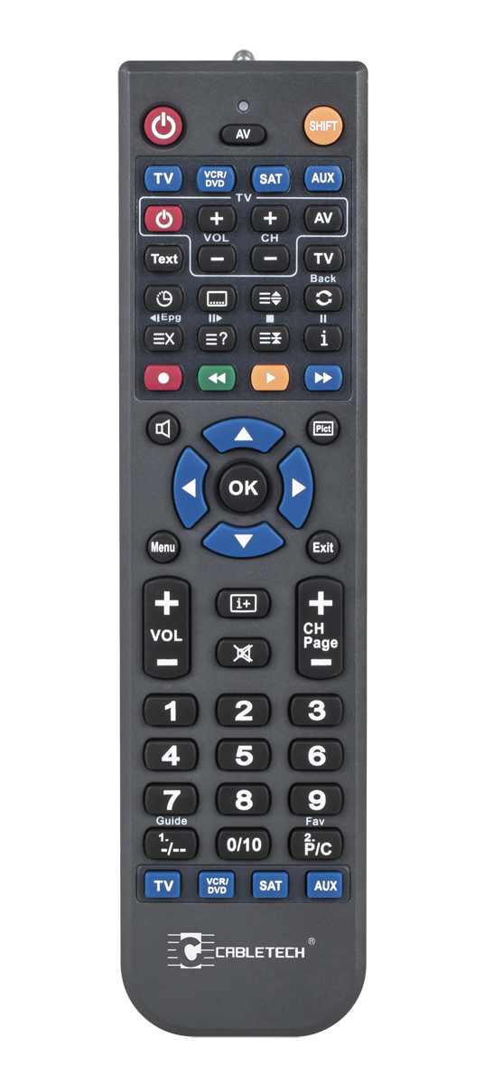 Cabletech programmeeritav universaalpult 4 ühes