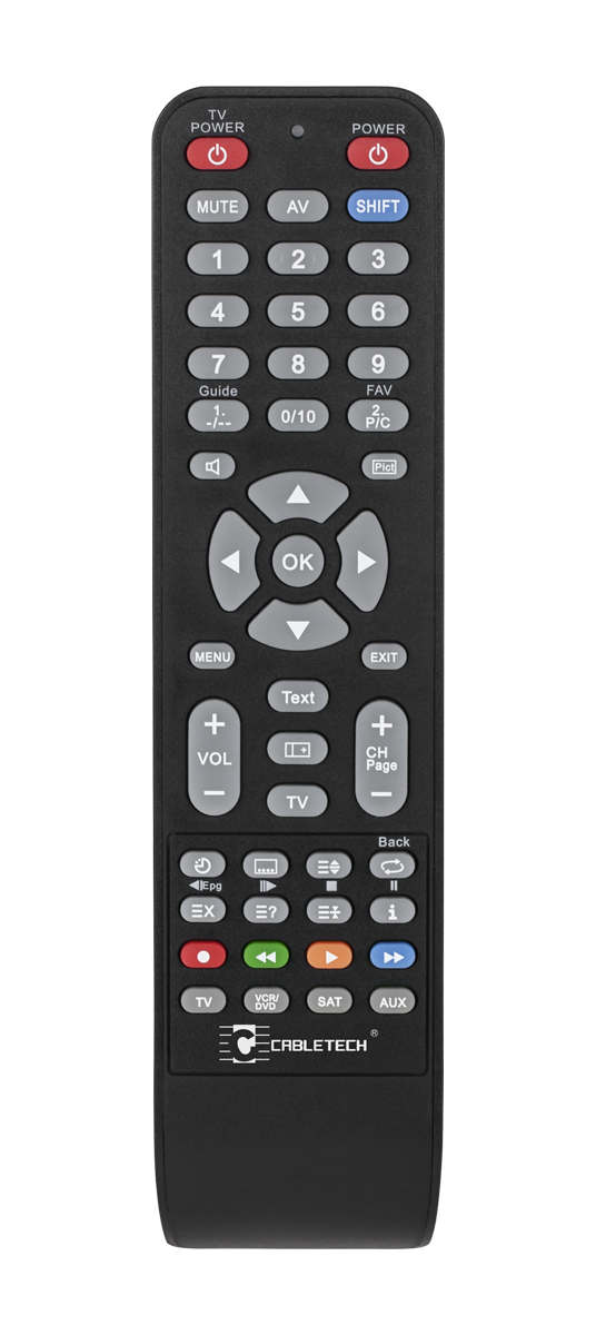 Cabletech 4-in-1 programmeeritav universaalne kaugjuhtimispult