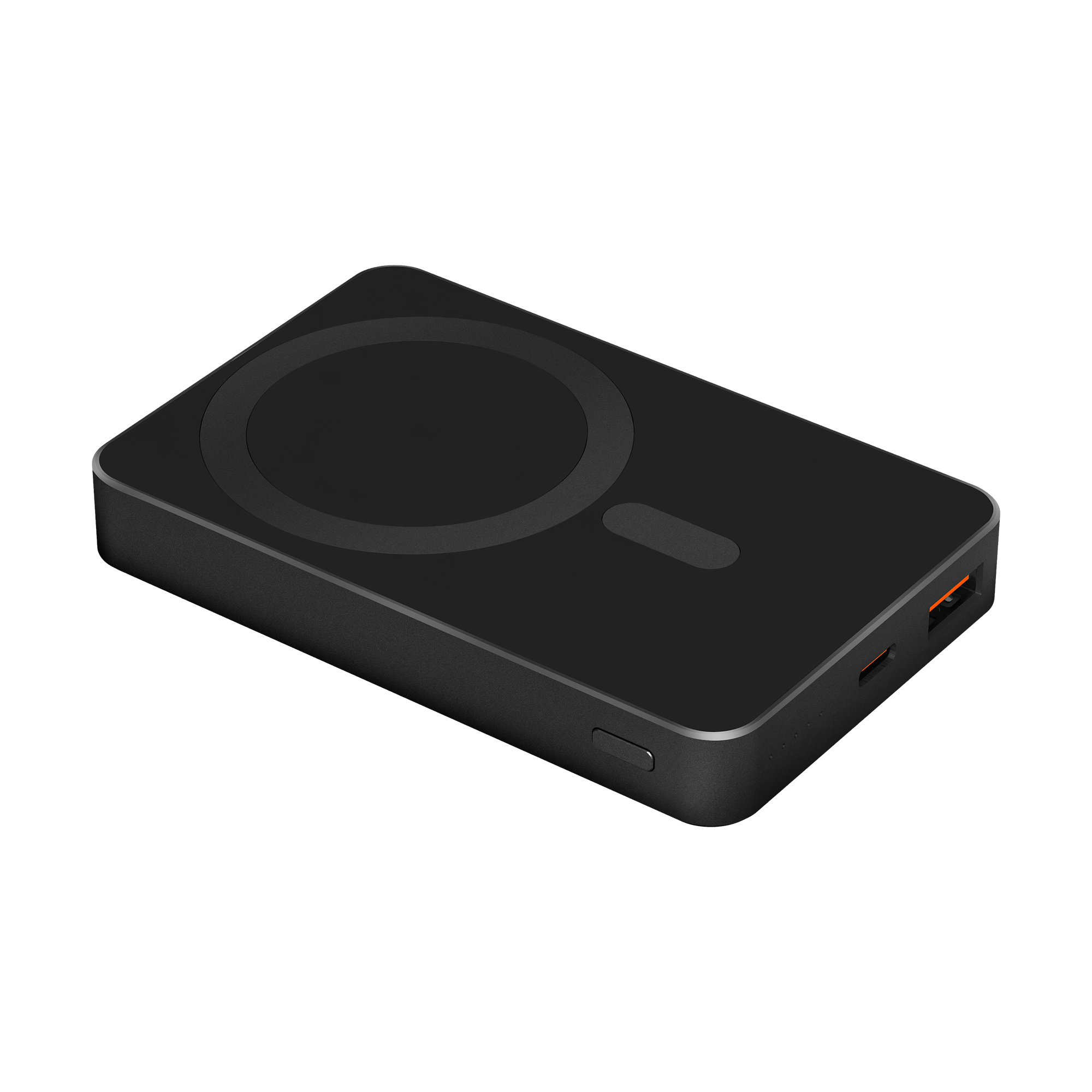 Krüger&Matz magnetiline juhtmevaba akupank, 10000 mAh, must
