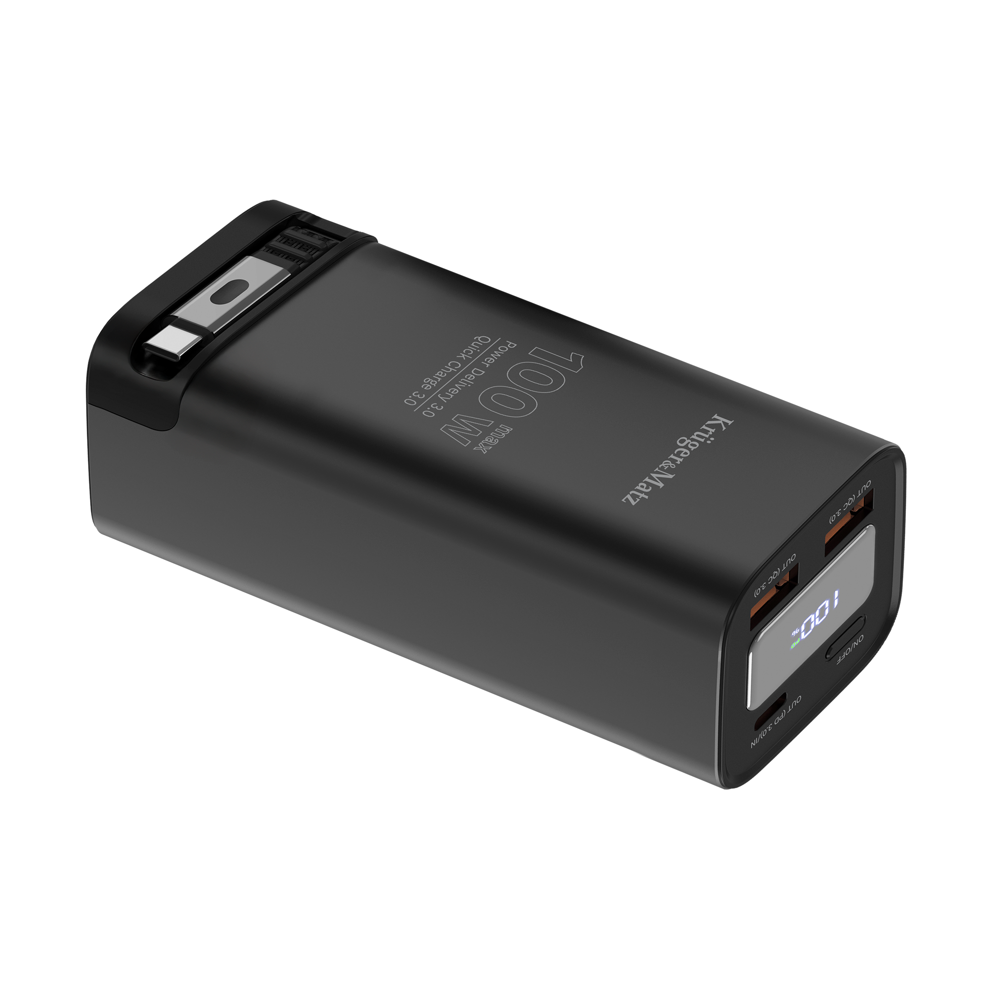 Kruger&Matz liitiumioonakupank QC ja PD-ga, 20000 mAh, 100 W