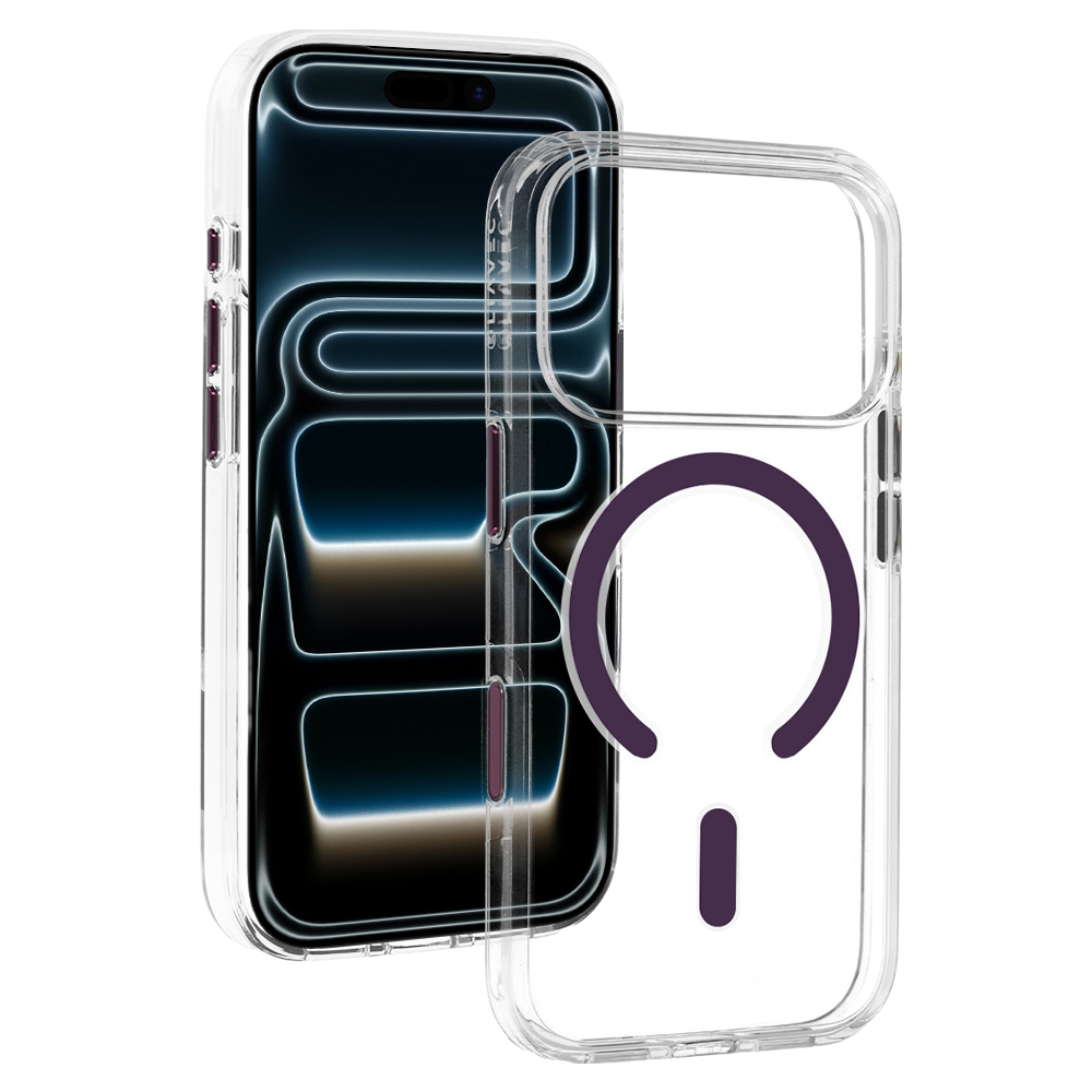 Liavec Pure ümbris kaamera juhtnupuga mudelile iPhone 18 Pro/17 Pro, lilla