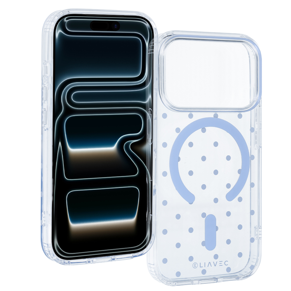 Liavec Bubble ümbris iPhone 18 Pro / 17 Pro jaoks, helesinine