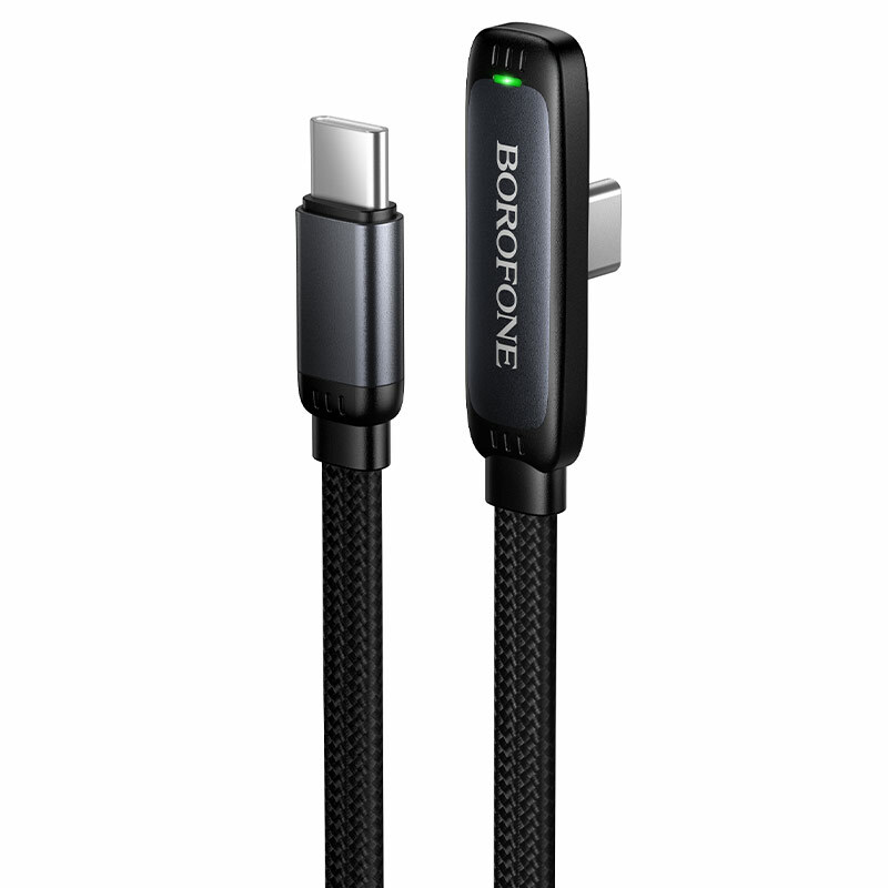 Must Borofone BX126 Skillful USB-C–USB-C kaabel, PD 60 W, 1 m