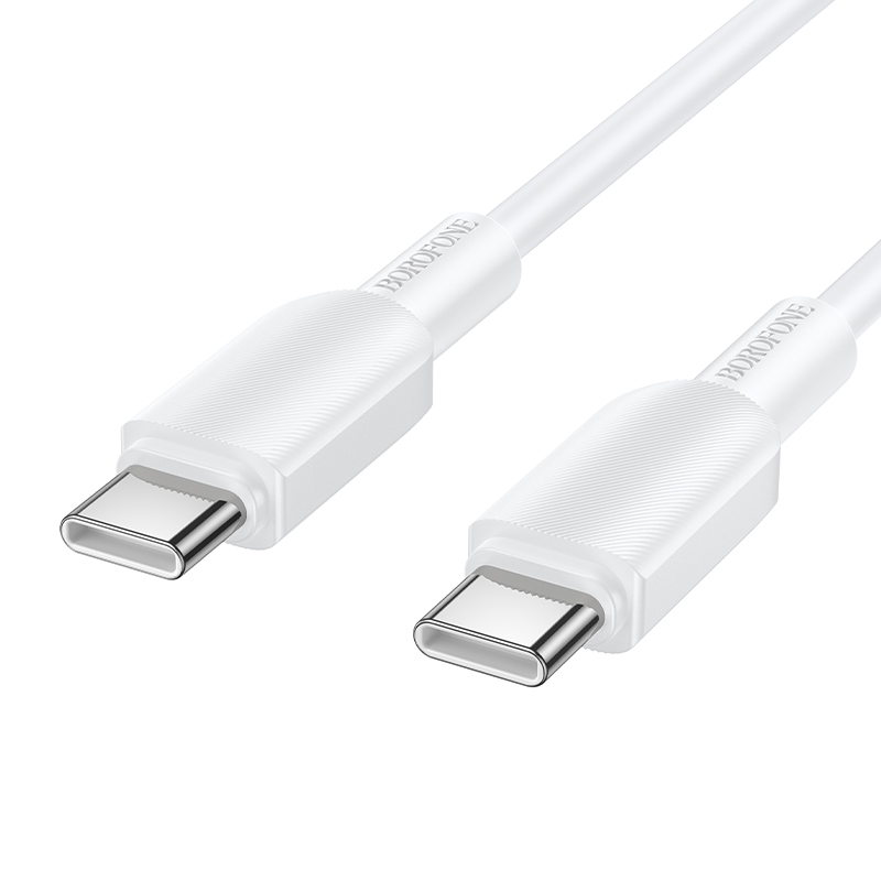 Valge Borofone BX127 Regalo USB-C–USB-C kaabel, 1 m, pakendis 20 tk