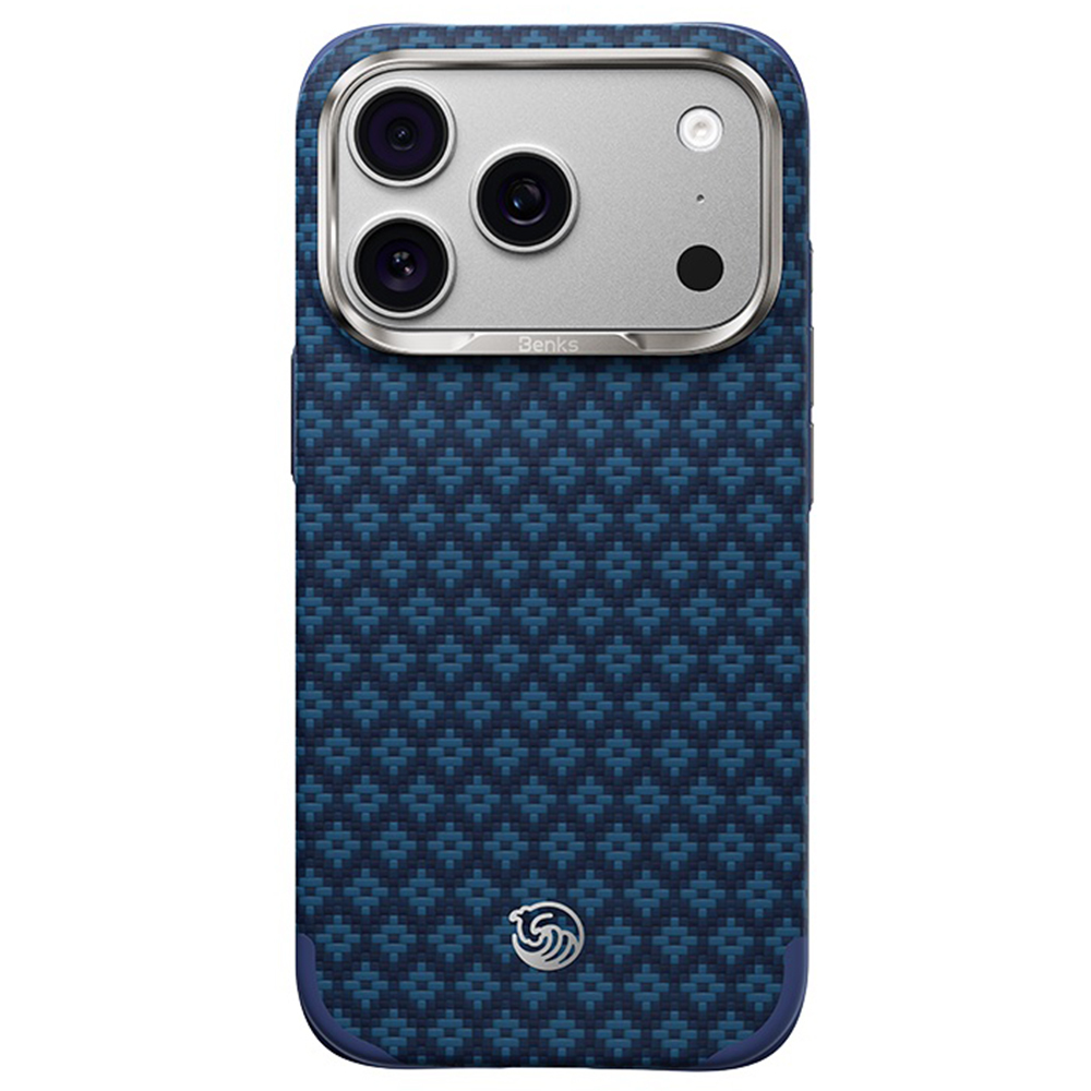 Sinine Benks Magnetic Armor Grid Edge X9 kevlari ja metallraamiga ümbris (C.K.FL.AP.BE.X073) mudelitele iPhone 18 Pro Max / iPhone 17 Pro Max