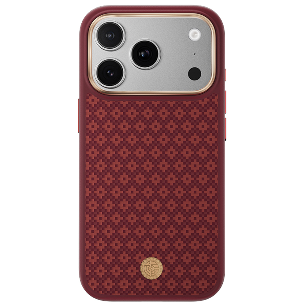 Punane Benks Magnetic Armor Pro Armor Grid 600D kevlari ja metallraamiga ümbris (C.K.FL.AP.RD.B072) mudelitele iPhone 18 Pro / iPhone 17 Pro Camera Controli nupuga