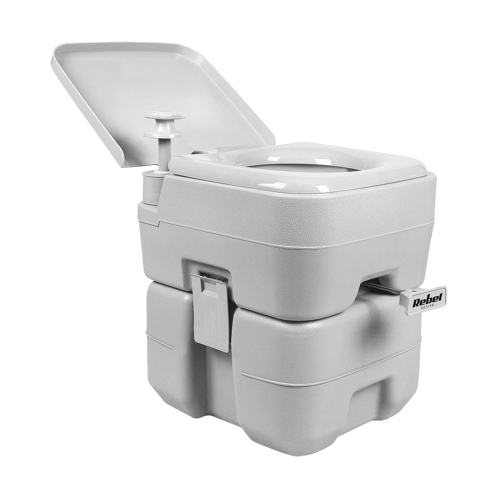 REBEL ACTIVE portable camping toilet, 20 L / 12 L