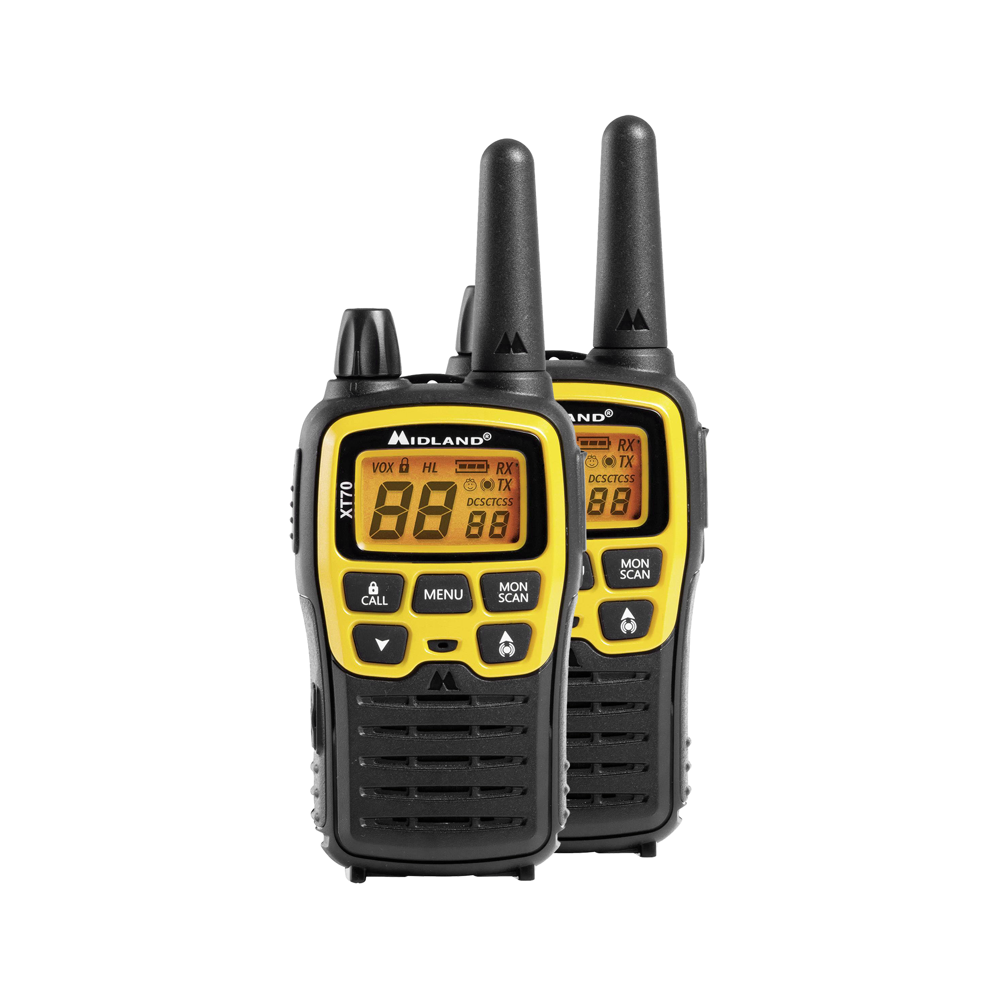 MIDLAND XT70 PMR-käsiraadiosaatjad kohvris