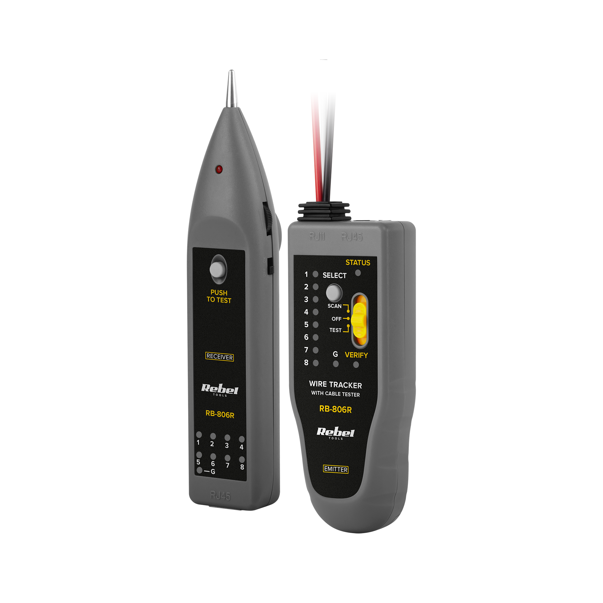 Telefoniliinide tester (juhtmepaaride otsija) REBEL RB-806R