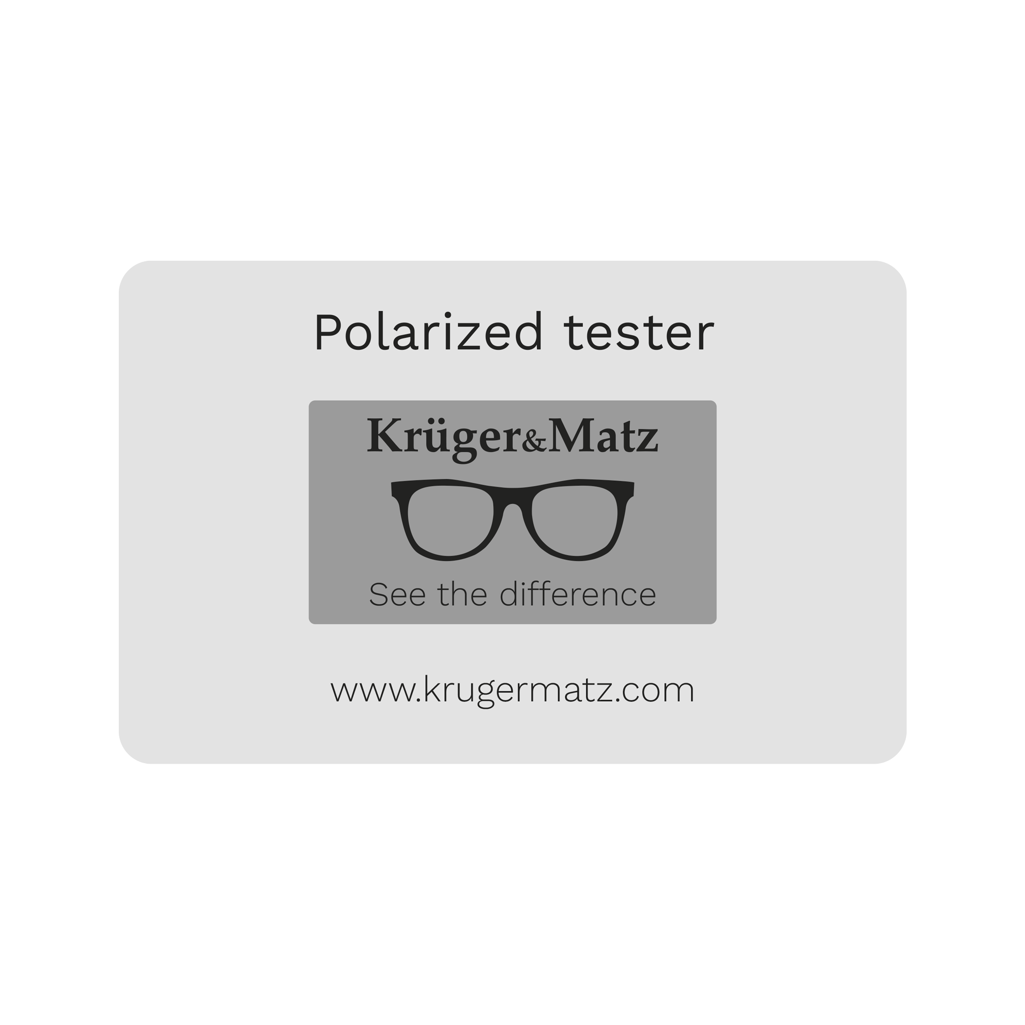 Kruger&Matz prillide polarisatsiooni tester