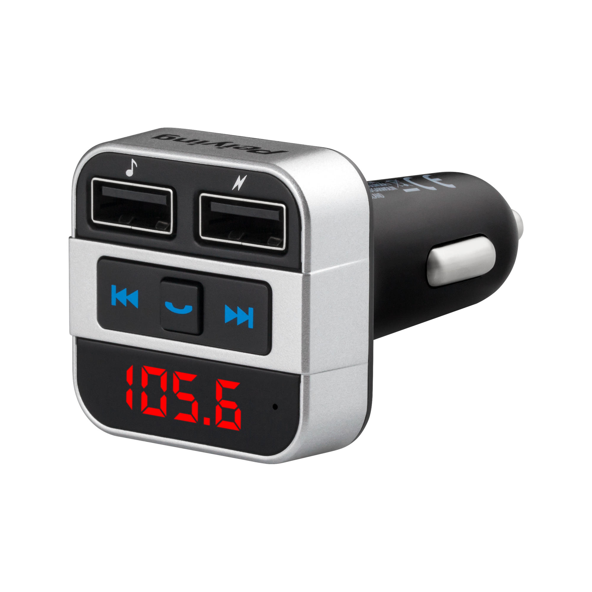 Auto FM-saatja Bluetooth-funktsiooniga (2× USB)