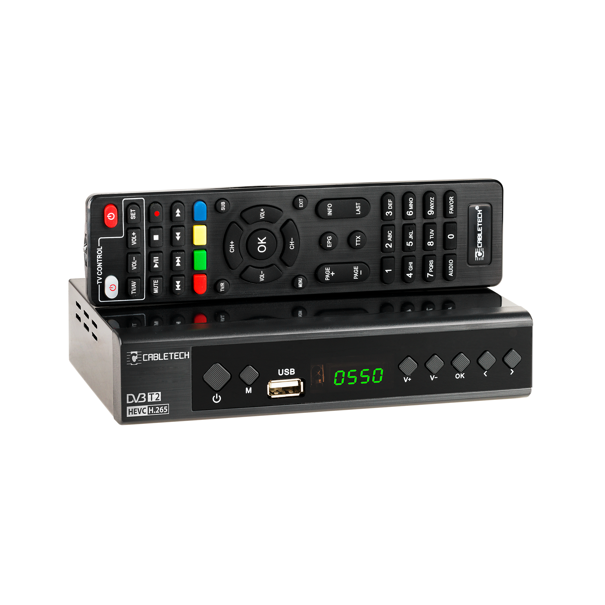 Cabletech URZ0336C – DVB-T2 H.265/HEVC digitaalse maapealse televisiooni vastuvõtja