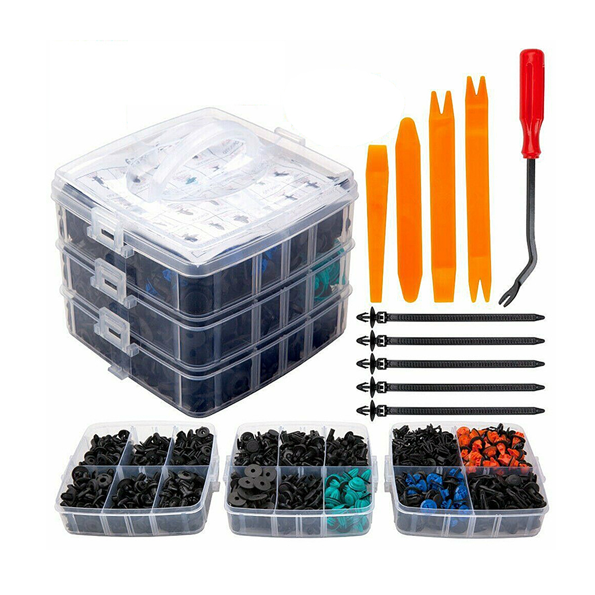 Autodekoratsiooni kinnitusklambrite komplekt, 635 tk, E6089