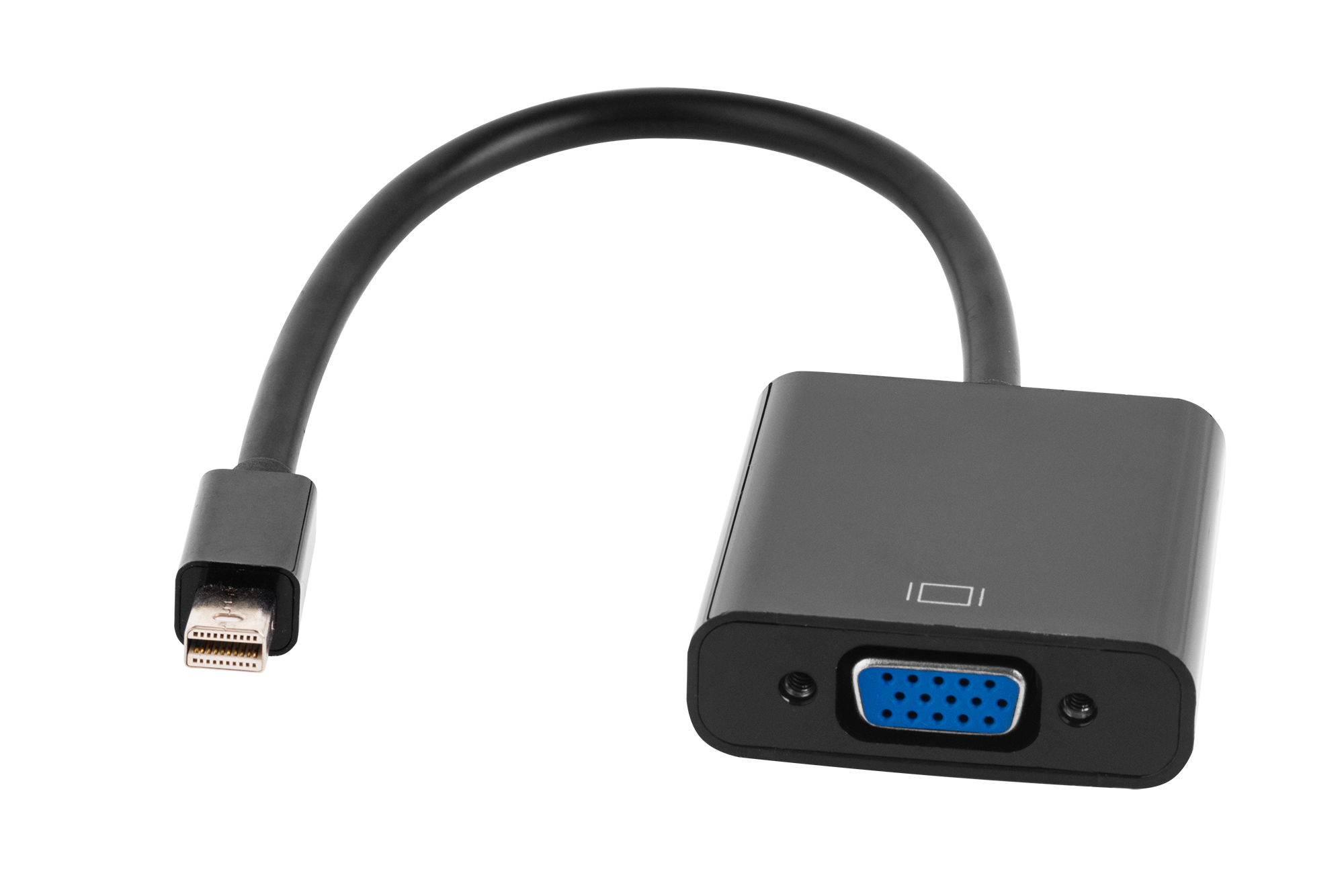 Mini DisplayPort male to VGA female adapter