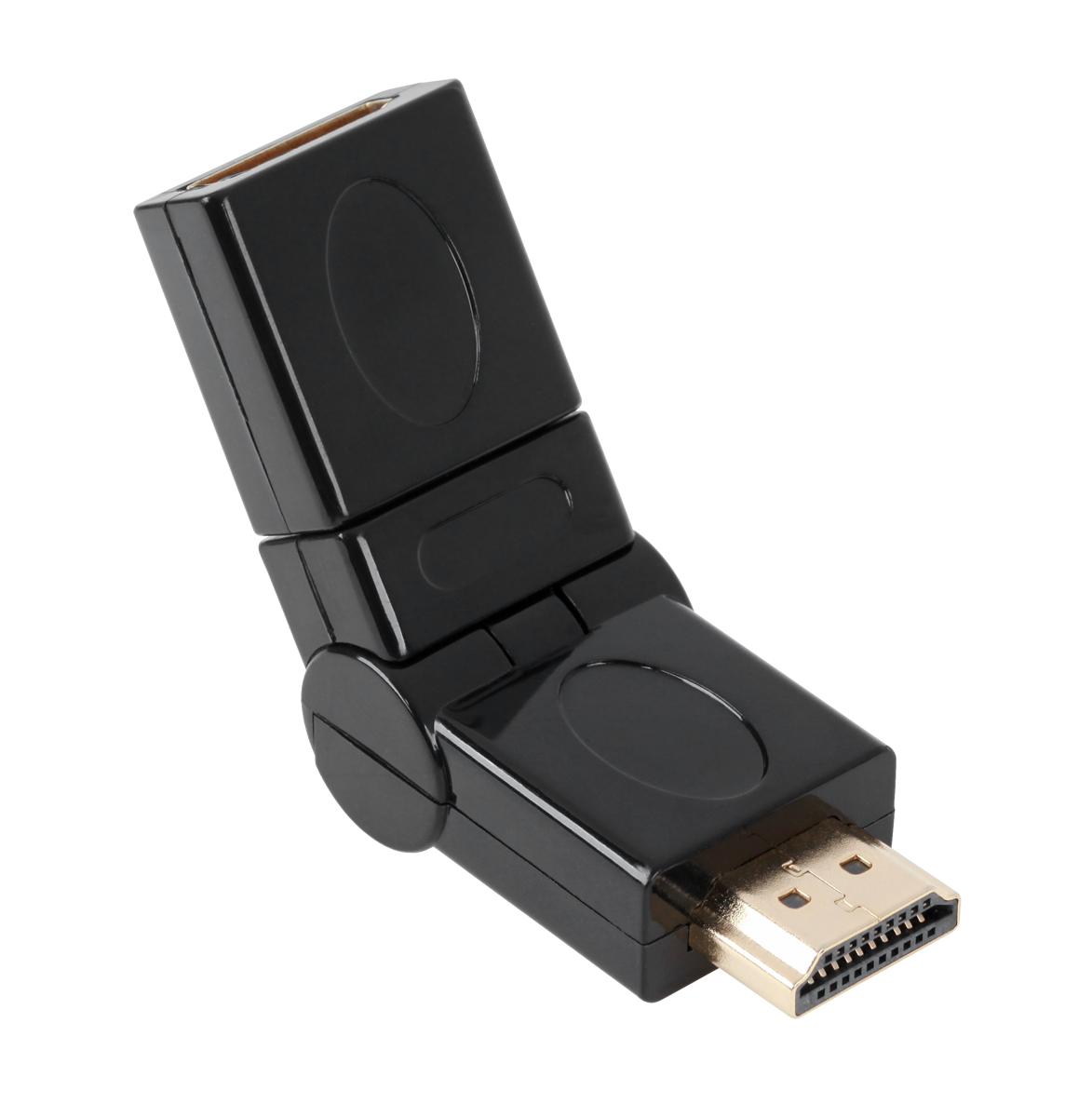 Pööratav HDMI pesa–pistik adapter
