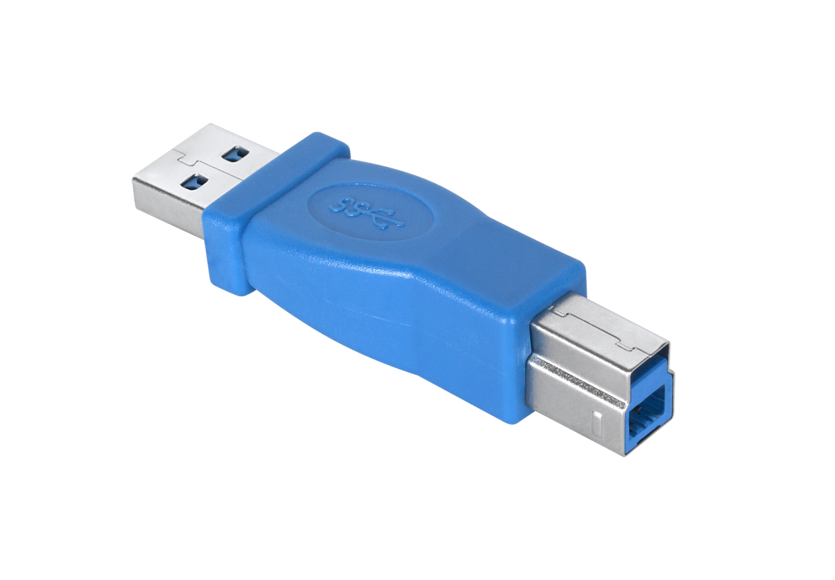 USB 3.0 Type-A male to Type-B male adapter