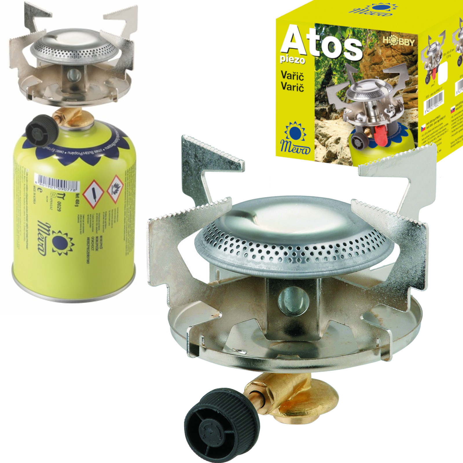 Matkagaasipliit ATOS, 1.8 kW, 7/16" keermega gaasiballoonidele