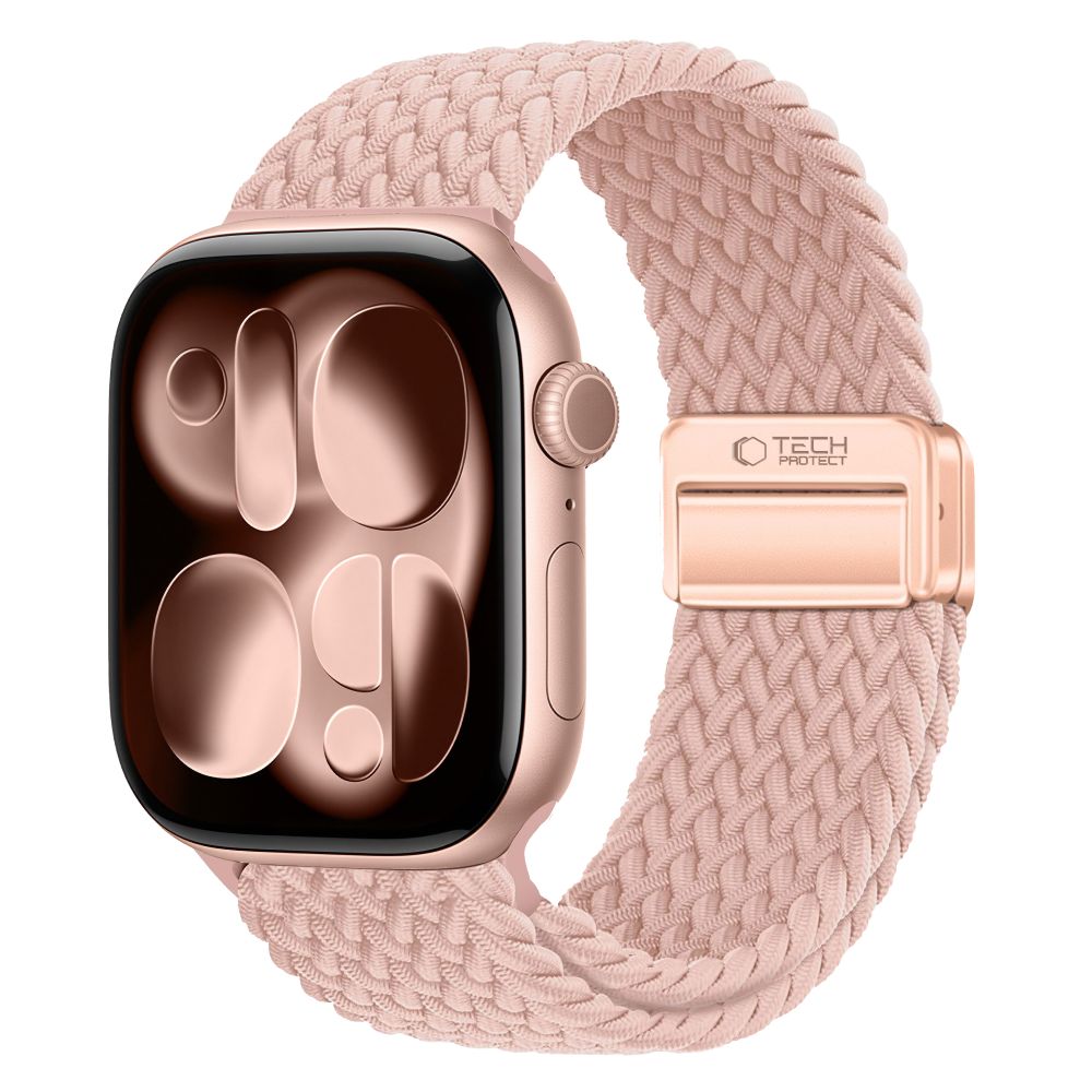 Tech-Protect Nylonmag Strap for Apple Watch 4 / 5 / 6 / 7 / 8 / 9 / SE / Ultra 1 / 2 (42 / 44 / 45 / 49 mm) - Pink