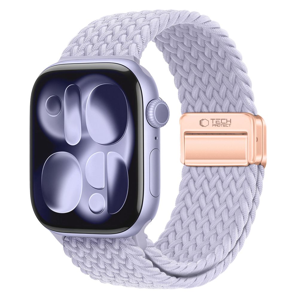 Tech-Protect Nylonmag Strap for Apple Watch 4 / 5 / 6 / 7 / 8 / 9 / SE (38 / 40 / 41 mm) - Purple