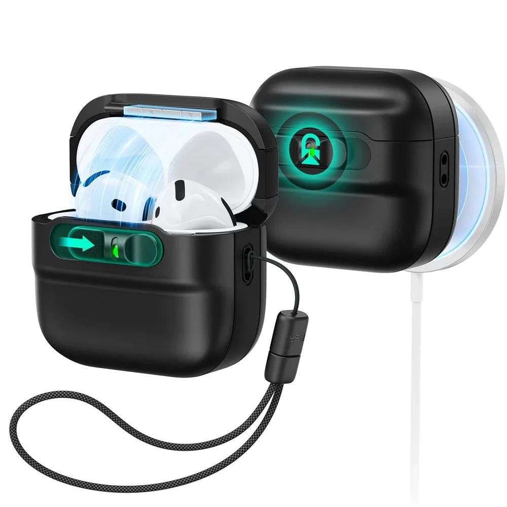 ESR Pulse Halolock MagSafe ümbris AirPods 4 jaoks, must