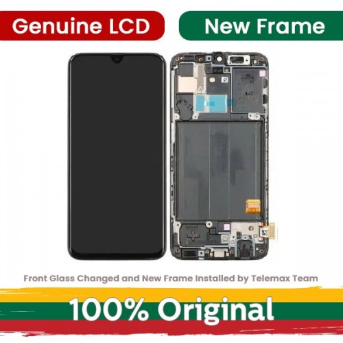 Samsung A405 Galaxy A40 (2019) LCD-ekraan raamiga, must, Telemaxi taastatud