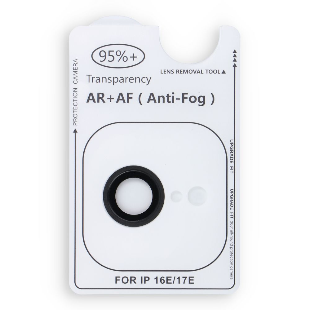 Must Forcell Premium kaamera kaitseklaas iPhone 16e / 17e telefonile