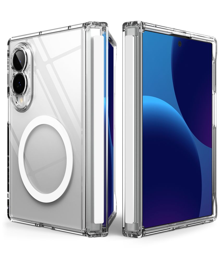Ringke Fusion Flap Magnetic ümbris seadmele Samsung Galaxy Z Fold 8, MagSafe-ühilduv – läbipaistev