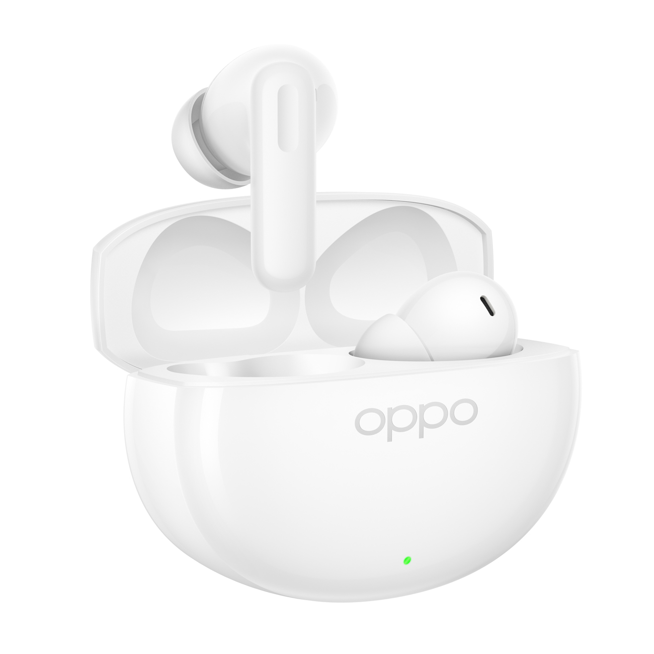 OPPO täiesti juhtmevabad kõrvaklapid Enco Air5 Bluetooth, kõrvasisesed, mikrofon, läikiv valge, müravähendus, juhtmevaba