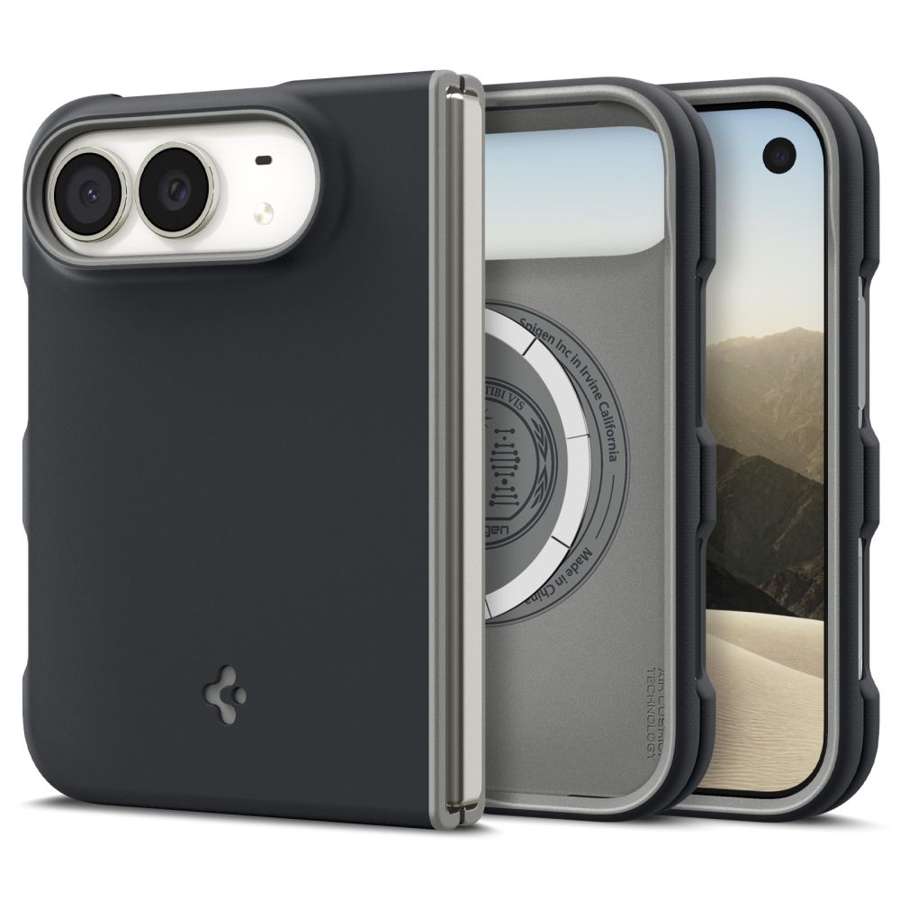 Spigen Nano Pop MagSafe Case for iPhone Duo - Black and Gray