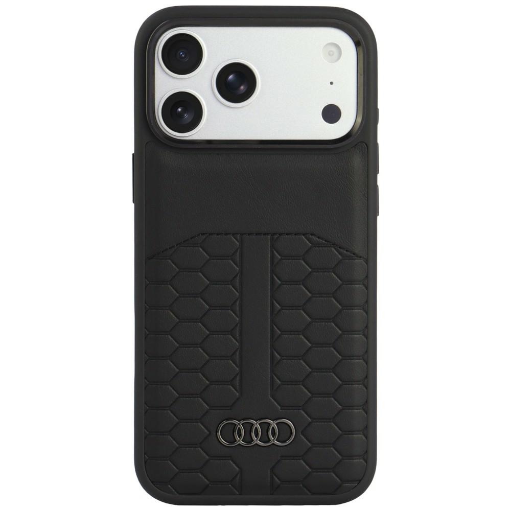 Audi nahast ümbris seadmele iPhone 18 Pro Max / 17 Pro Max, MagSafe-ühilduv – must