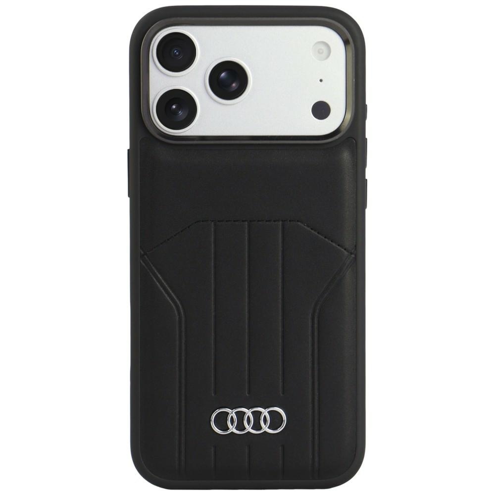 Audi kunstnahast ümbris seadmele iPhone 18 Pro Max / 17 Pro Max, MagSafe-ühilduv – must