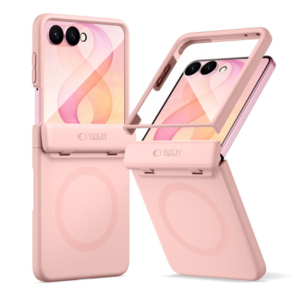 Tech-Protect Kevlar Aura ümbris seadmele Samsung Galaxy Z Flip 8, MagSafe-ühilduv – roosa