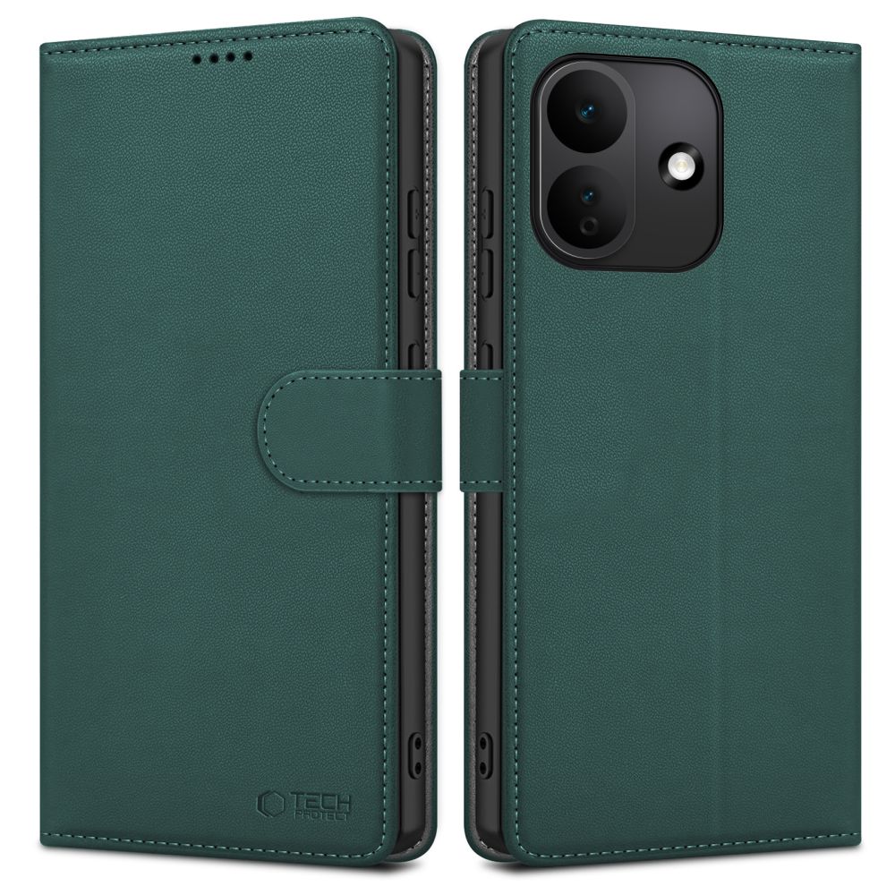 Tech-Protect Wallet rahakottümbris seadmele Xiaomi Redmi Note 17 Pro 5G – roheline
