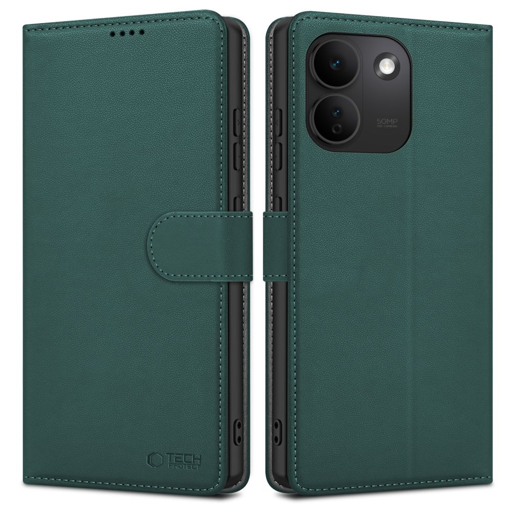 Tech-Protect Wallet rahakottümbris seadmele Xiaomi Redmi Note 17 Pro Max 5G – roheline