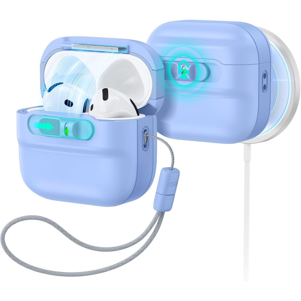 ESR Pulse HaloLock MagSafe  Apple AirPods 4 / 5 ümbris, helesinine