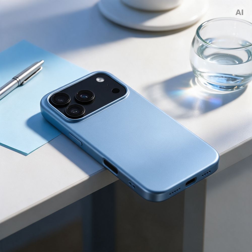 Kaitseümbris seadmele iPhone 18 Pro / 17 Pro: Silicone, värv: helesinine
