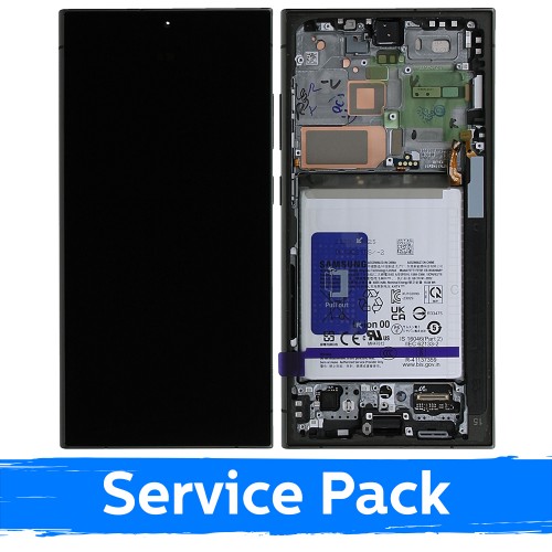 Samsung S928 Galaxy S24 Ultra ekraan raamiga, Titanium Black, koos akuga (Service Pack)