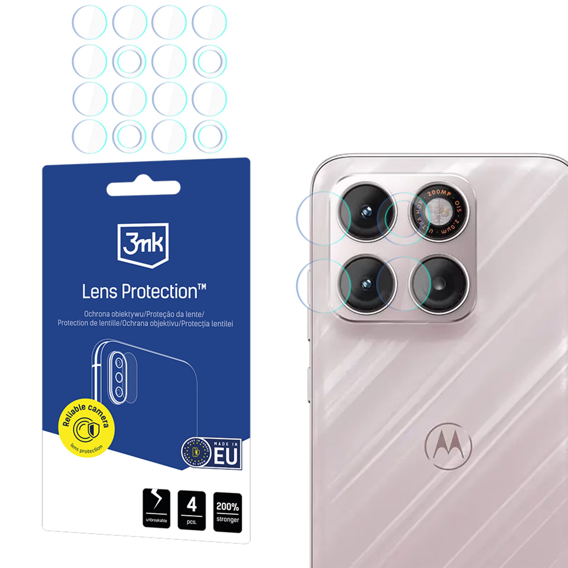 Motorola Edge 70 Plus – 3mk Lens Protection – kaamera objektiivide kaitse