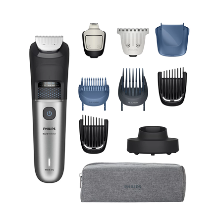 Philips Beard Trimmer BT7670/15 7000 Series Cordless Wet & Dry Number of length steps 40 Silver/Black
