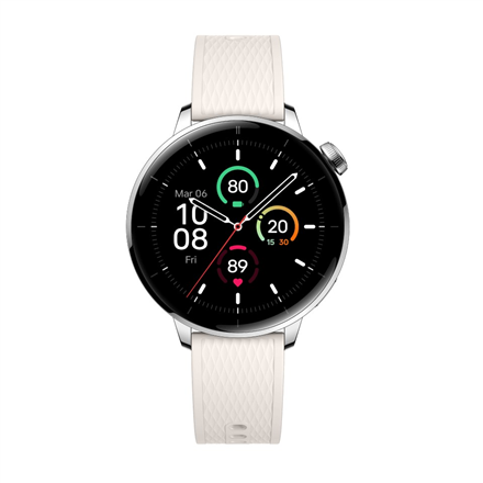 Hõbedane terasest nutikell OnePlus Watch 3, 43 mm, 1,32-tolline AMOLED, GPS