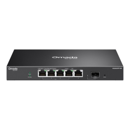 Lihtsalt hallatav kommutaator TP-Link Omada ES206XPP-M2, 5 × 2.5G BASE-T, 1 × 10GE SFP+, 4 × PoE++