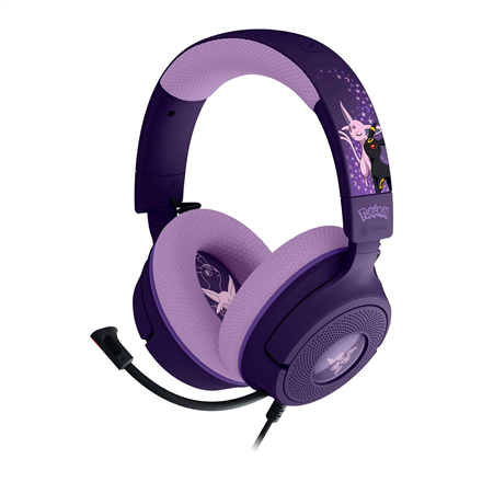 Juhtmega mängurikõrvaklapid Razer Kraken V4 X mikrofoni ja müravähendusega, Espeon & Umbreon Edition