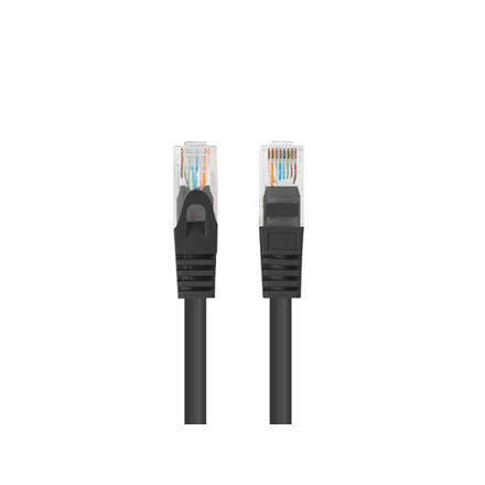 Lanberg PCU6-20CC-0050-BK Cat 6 UTP võrgukaabel, 0,5 m, must, 10 tk pakend