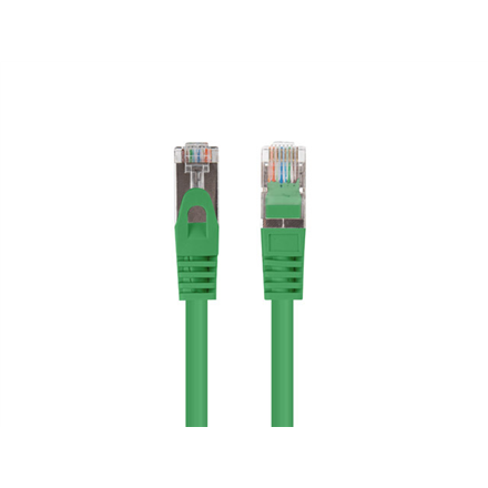 Roheline Lanberg CAT.6 FTP 1 m võrgukaabel, Fluke-testitud, 10 tk, PCF6-20CC-0100-G