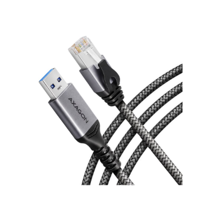 AXAGON ADE-AM30 USB-A 5 Gbps–Gigabit Ethernet adapter integreeritud CAT6 RJ-45 võrgukaabliga, 3 m, Asix AX88179B