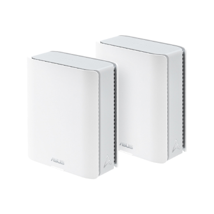 Kolmesageduslik Wi-Fi 7 ruuterisüsteem ASUS ZenWiFi BT8 AiMesh, 2 tk, 802.11be, kuni 14000 Mbit/s, Mesh ja MU-MIMO, sisemine antenn