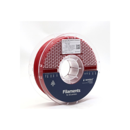 Punane Flashforge kiire 3D-printimise ABS-filament, 1,75 mm, 1 kg, 3DP-ABS1.75HY-01-R