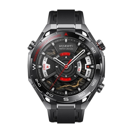 Must nutikell Huawei Ultimate 2, 1,5-tolline AMOLED, GPS, veekindel