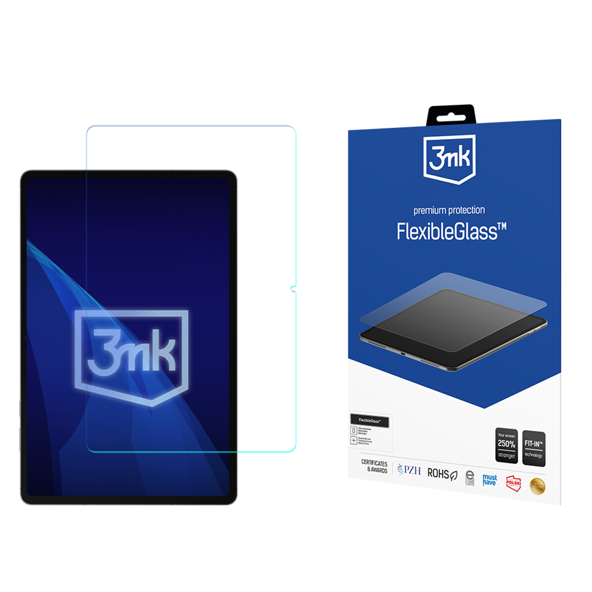 3mk FlexibleGlass ekraanikaitse mudelile Samsung Galaxy Tab S12+, kuni 15″